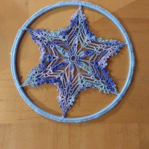 Handmade Crocheted Dream Catcher-8"